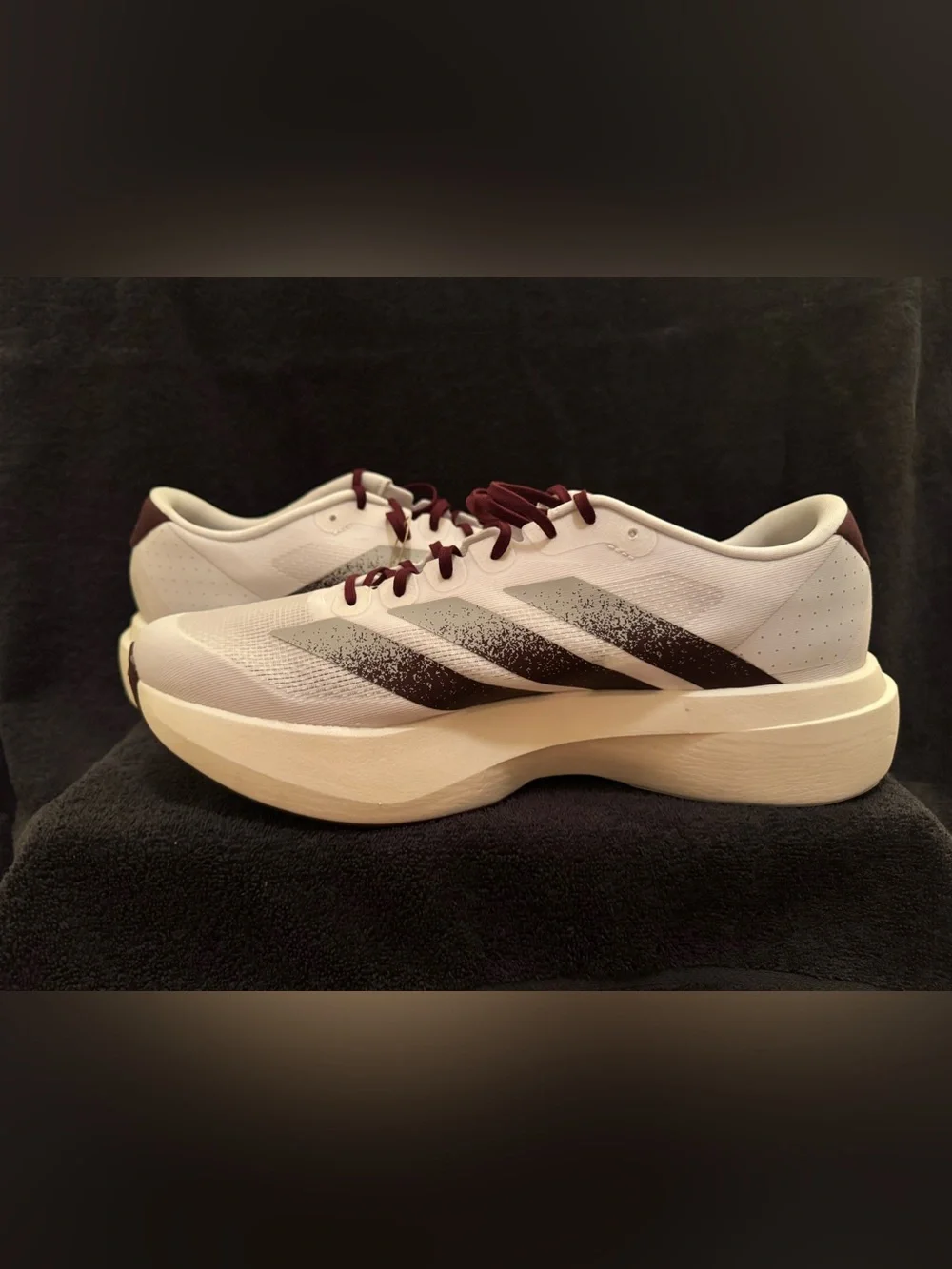 Size 13.5 - NCAA x adidas Adizero Evo SL Texas A&M